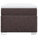 Pat box spring cu saltea, maro închis, 90x200 cm, textil - WALTI WALTI