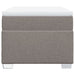 Pat box spring cu saltea, gri taupe, 90x200 cm, textil - WALTI WALTI