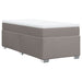 Pat box spring cu saltea, gri taupe, 90x200 cm, textil - WALTI WALTI