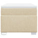 Pat box spring cu saltea, crem, 90x200 cm, textil - WALTI WALTI