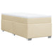 Pat box spring cu saltea, crem, 90x200 cm, textil - WALTI WALTI