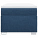 Pat box spring cu saltea, albastru, 90x200 cm, textil - WALTI WALTI