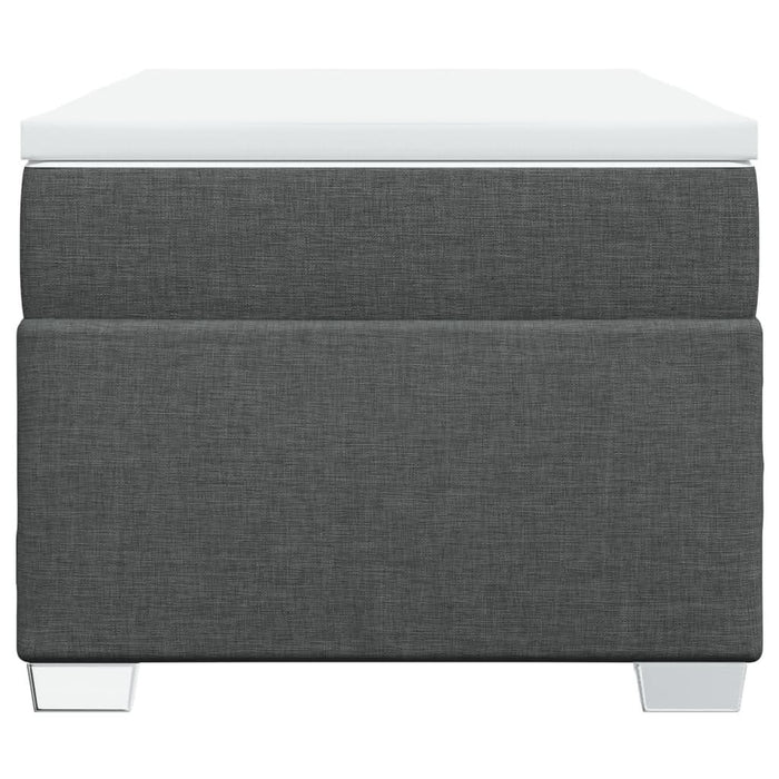 Pat box spring cu saltea, gri închis, 100x200 cm, textil - WALTI WALTI