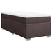 Pat box spring cu saltea, maro închis, 100x200 cm, textil - WALTI WALTI