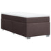 Pat box spring cu saltea, maro închis, 100x200 cm, textil - WALTI WALTI