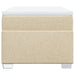 Pat box spring cu saltea, crem, 100x200 cm, textil - WALTI WALTI