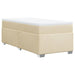 Pat box spring cu saltea, crem, 100x200 cm, textil - WALTI WALTI