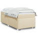 Pat box spring cu saltea, crem, 100x200 cm, textil - WALTI WALTI