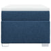 Pat box spring cu saltea, albastru, 100x200 cm, textil - WALTI WALTI