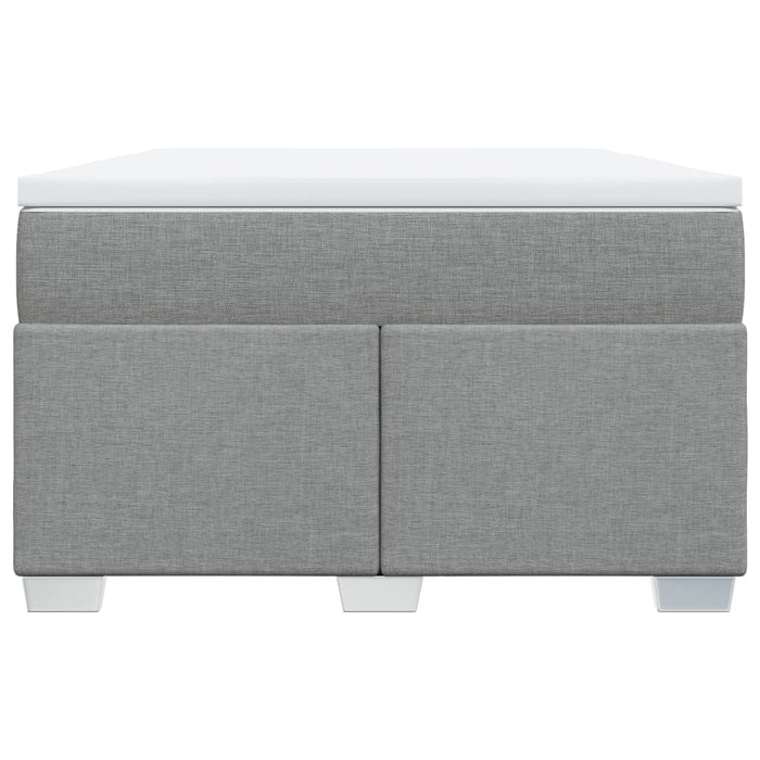 Pat box spring cu saltea, gri deschis, 120x190 cm, textil - WALTI WALTI