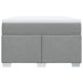 Pat box spring cu saltea, gri deschis, 120x190 cm, textil - WALTI WALTI