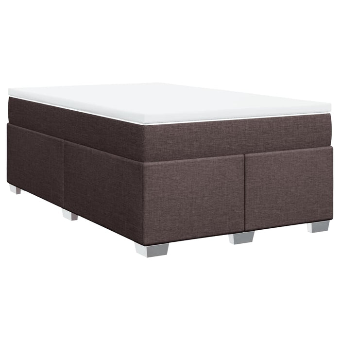 Pat box spring cu saltea, maro închis, 120x190 cm, textil - WALTI WALTI