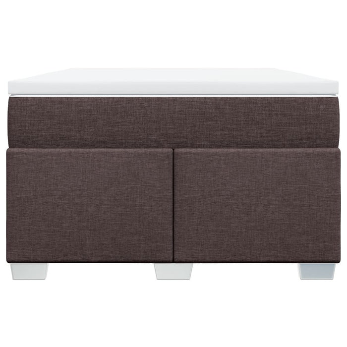 Pat box spring cu saltea, maro închis, 120x190 cm, textil - WALTI WALTI