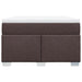 Pat box spring cu saltea, maro închis, 120x190 cm, textil - WALTI WALTI