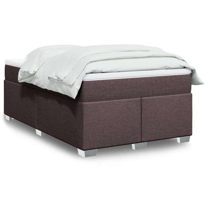 Pat box spring cu saltea, maro închis, 120x190 cm, textil - WALTI WALTI
