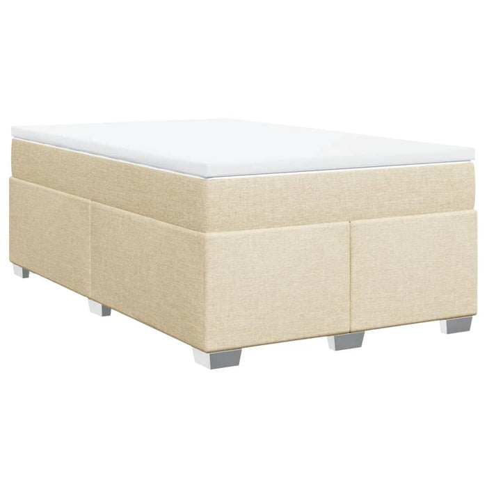 Pat continental cu saltea, crem, 120x190 cm, textil - WALTI WALTI