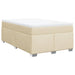 Pat continental cu saltea, crem, 120x190 cm, textil - WALTI WALTI
