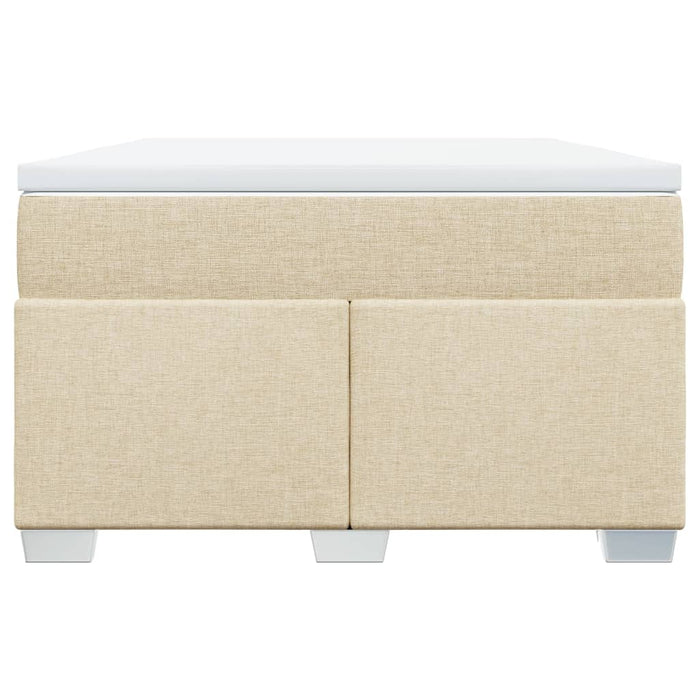 Pat continental cu saltea, crem, 120x190 cm, textil - WALTI WALTI