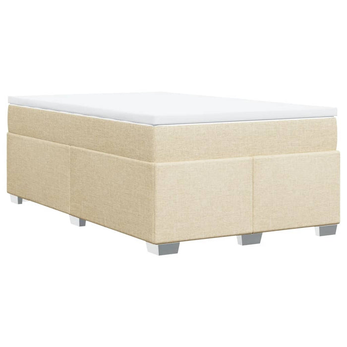 Pat continental cu saltea, crem, 120x190 cm, textil - WALTI WALTI