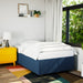 Pat box spring cu saltea, albastru, 120x190 cm, material textil - WALTI WALTI