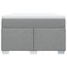 Pat continental cu saltea, gri deschis, 120x200 cm, textil - WALTI WALTI