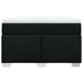 Pat box spring cu saltea, negru, 120x200 cm, textil - WALTI WALTI