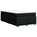 Pat box spring cu saltea, negru, 120x200 cm, textil - WALTI WALTI
