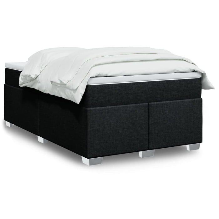 Pat box spring cu saltea, negru, 120x200 cm, textil - WALTI WALTI