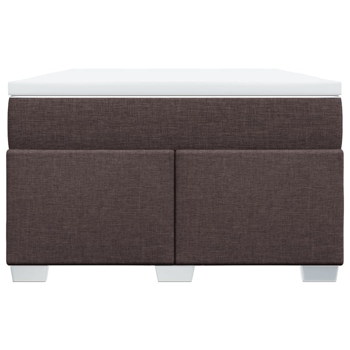 Pat box spring cu saltea, maro închis, 120x200 cm, textil - WALTI WALTI
