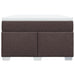 Pat box spring cu saltea, maro închis, 120x200 cm, textil - WALTI WALTI