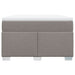 Pat box spring cu saltea, gri taupe, 120x200 cm, textil - WALTI WALTI
