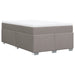Pat box spring cu saltea, gri taupe, 120x200 cm, textil - WALTI WALTI