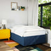 Pat box spring cu saltea, albastru, 120x200 cm, textil - WALTI WALTI