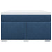 Pat box spring cu saltea, albastru, 120x200 cm, textil - WALTI WALTI