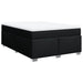 Pat box spring cu saltea, negru, 140x190 cm, textil - WALTI WALTI