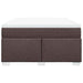 Pat box spring cu saltea, maro închis, 140x200 cm, textil - WALTI WALTI