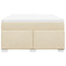 Pat box spring cu saltea, crem, 140x200 cm, textil - WALTI WALTI