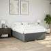 Pat box spring cu saltea, gri închis, 140x200 cm, textil - WALTI WALTI