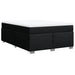 Pat box spring cu saltea, negru, 140x200 cm, textil - WALTI WALTI