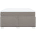 Pat continental cu saltea gri taupe 140x200 cm material textil - WALTI WALTI