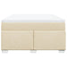 Pat continental cu saltea, crem, 140x200 cm, material textil - WALTI WALTI