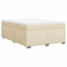 Pat continental cu saltea, crem, 140x200 cm, material textil - WALTI WALTI