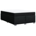 Pat box spring cu saltea, negru, 160x200 cm, textil - WALTI WALTI