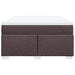 Pat box spring cu saltea, maro închis, 160x200 cm, textil - WALTI WALTI
