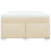 Pat box spring cu saltea, crem, 160x200 cm, material textil - WALTI WALTI
