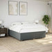 Pat box spring cu saltea, gri închis, 180x200 cm, textil - WALTI WALTI