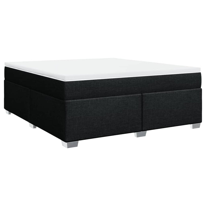 Pat box spring cu saltea, negru, 180x200 cm, catifea - WALTI WALTI