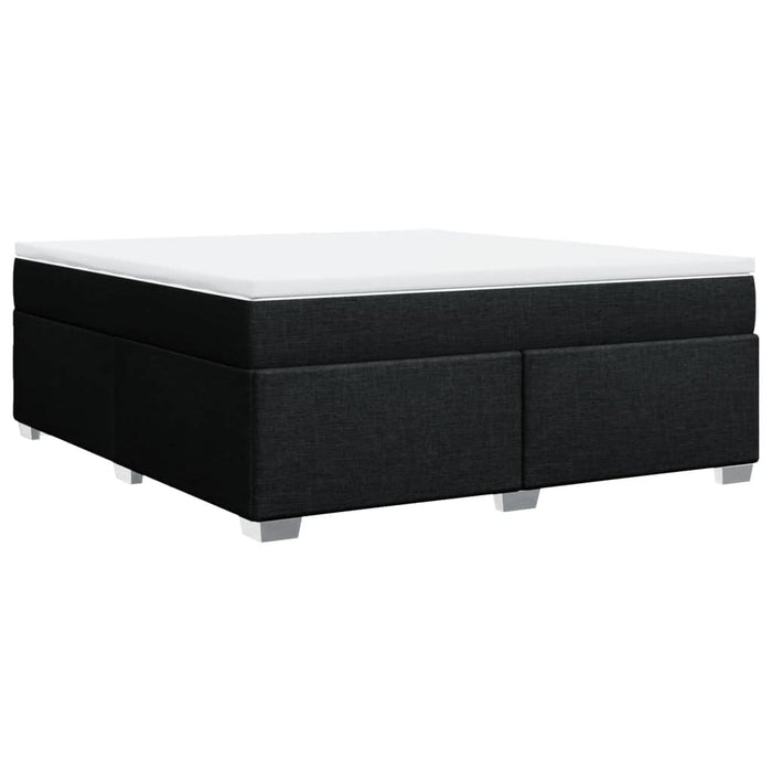 Pat box spring cu saltea, negru, 180x200 cm, catifea - WALTI WALTI