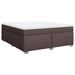 Pat continental cu saltea maro închis 180x200cm material textil - WALTI WALTI