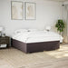 Pat continental cu saltea maro închis 180x200cm material textil - WALTI WALTI